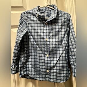 Vineyard Vines Boy’s Blue Plaid Shirt Performance Material 3T